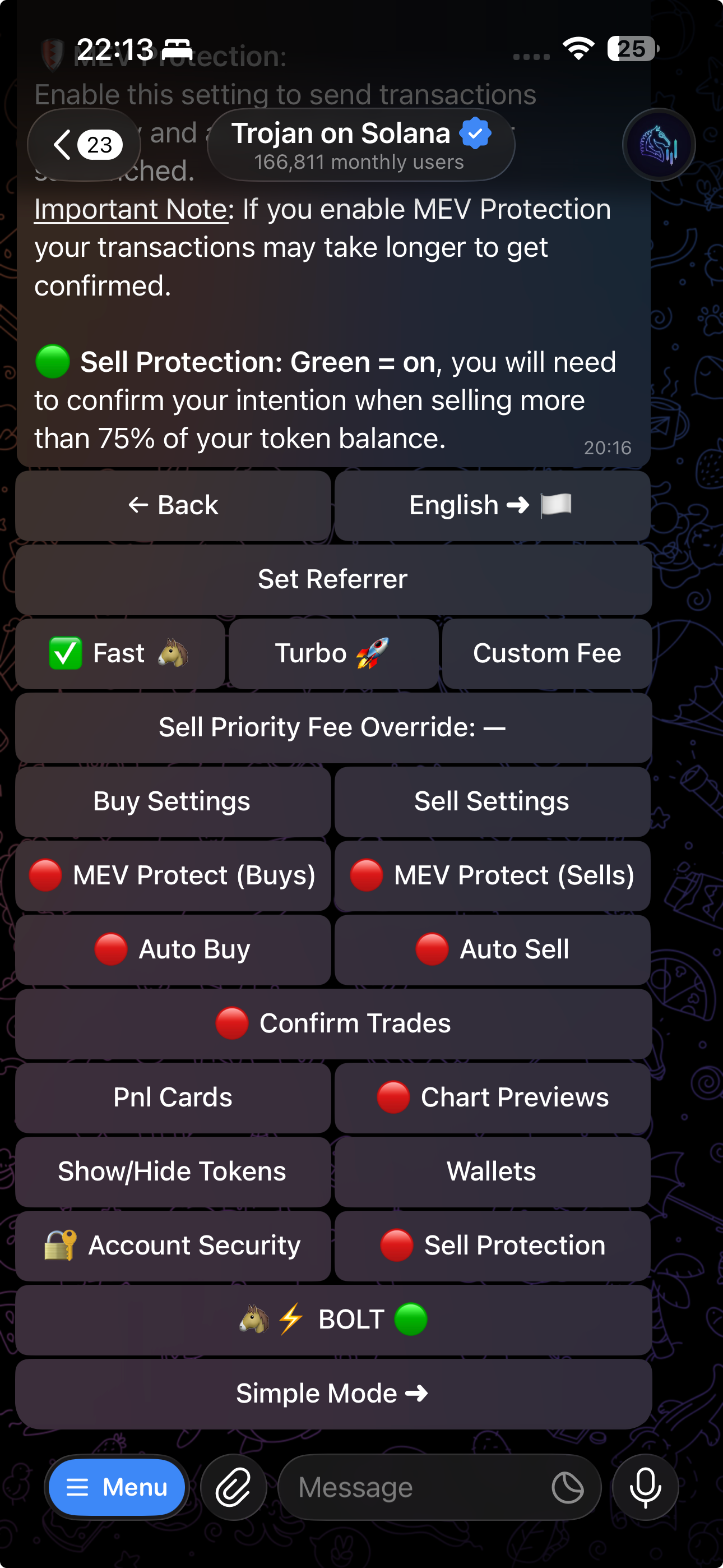 TrojanBot platform screenshot 03